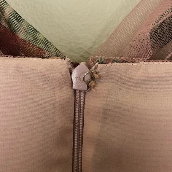 PATBO Floral Print Tulle Evening Gown NWT 10 Tulle - Picture 3 of 11